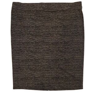 Torrid Black and Gray Marled Knit‎ Pencil Skirt 5x 28